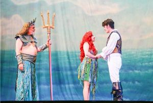 The Little Mermaid Above the sea on land broadway set rental