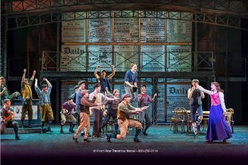 Newsies musical broadway set rentalwith dancable tables 