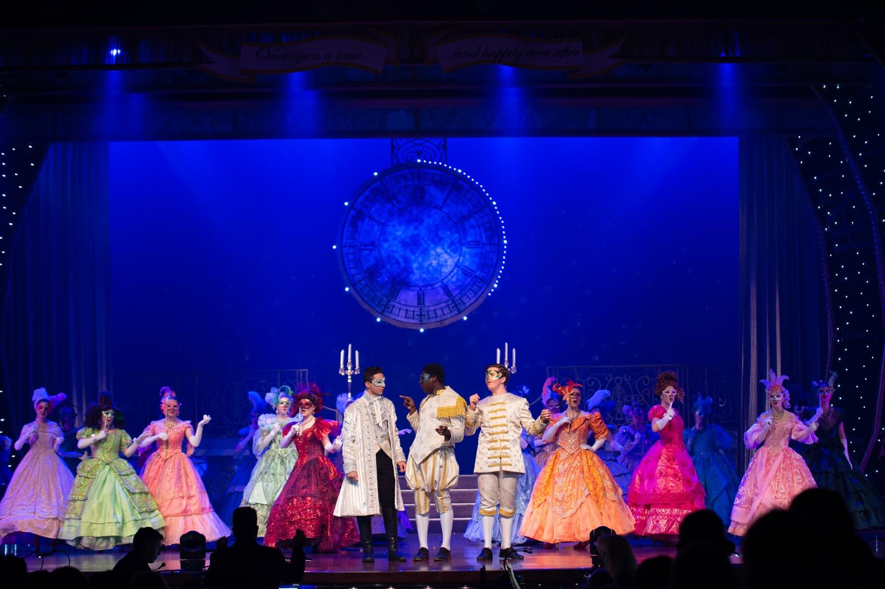 Cinderella the musical rental scenery the ball with clock