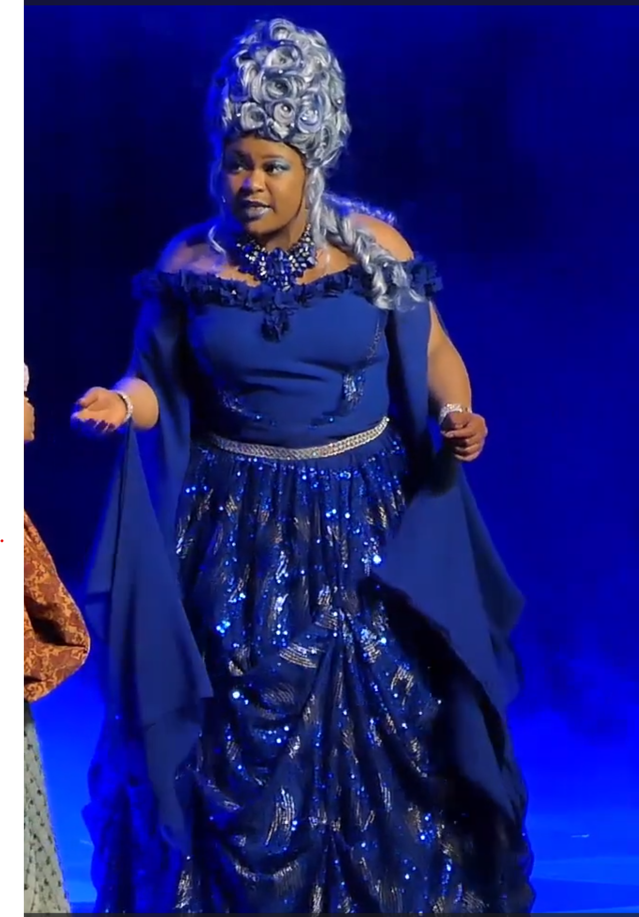 Cinderella broadway musical fairy godmother at the ball during transformation front row theatrical rental