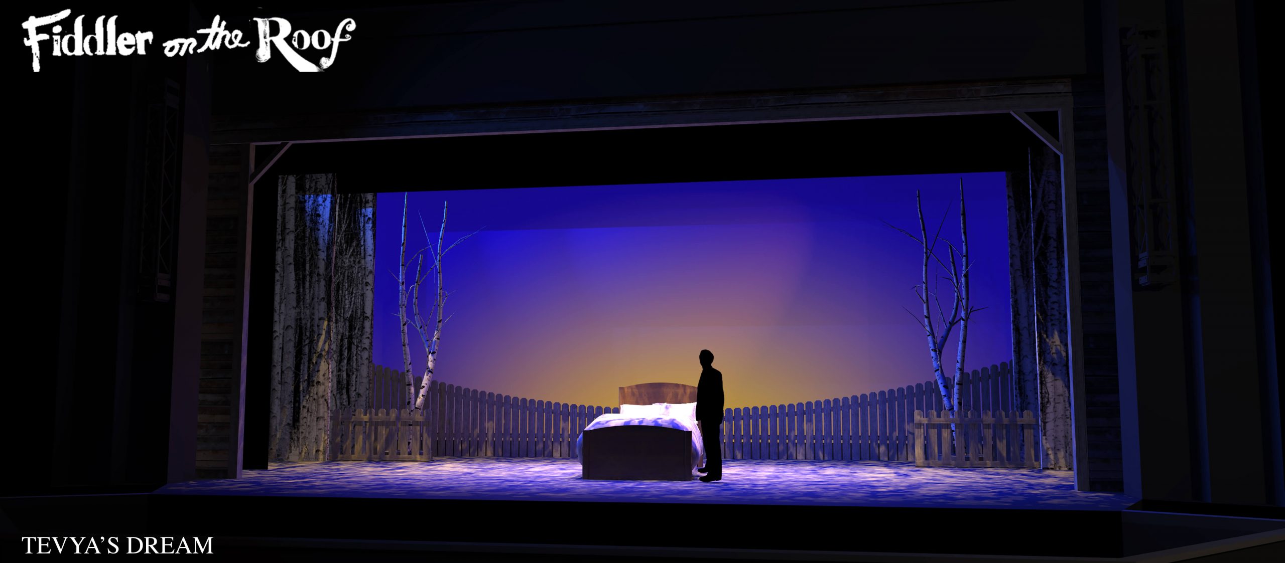 Fiddler on the Roof Musical - Tevyas dream - scenery rental - Front Row Theatrical