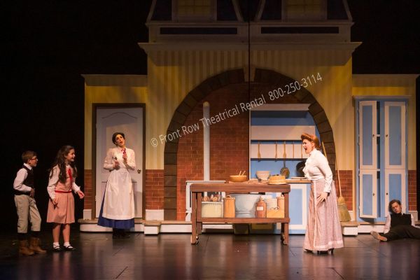 Mary Poppins scenic set rental package - Front Row Theatrical Rental - the kitchen set