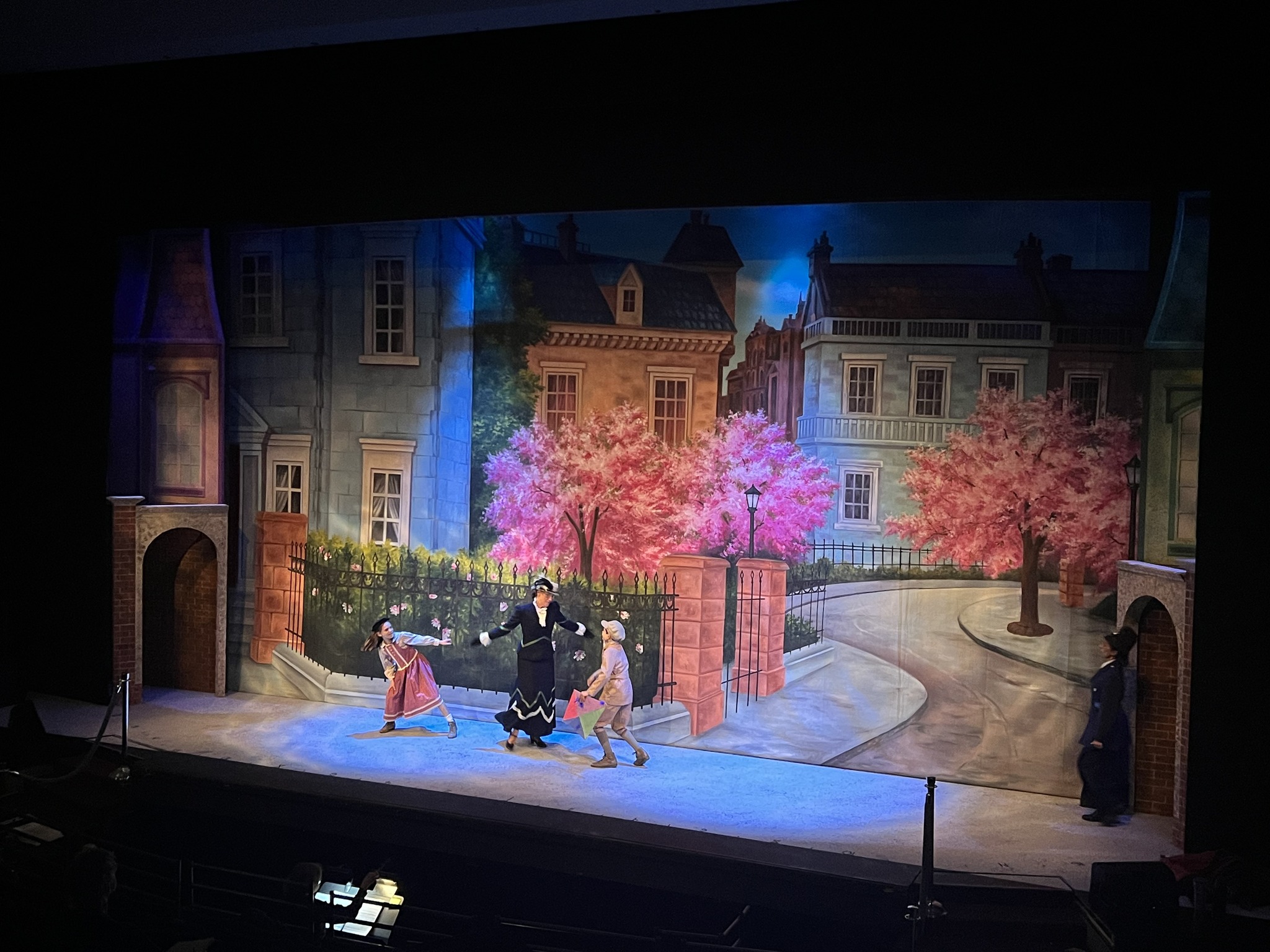 Mary Poppins scenic set rental package - Front Row Theatrical Rental - Cherry Tree Lane