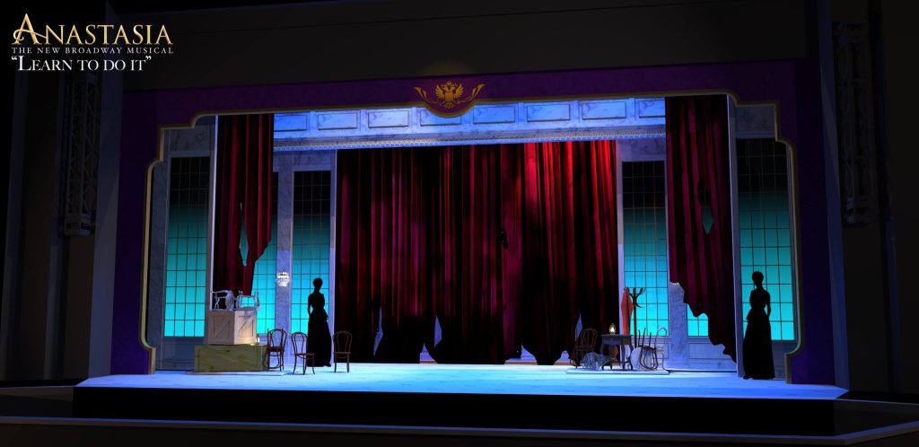 Anastasia scenery rental - Learn to do it musical scene - Front Row Theatrical Rental