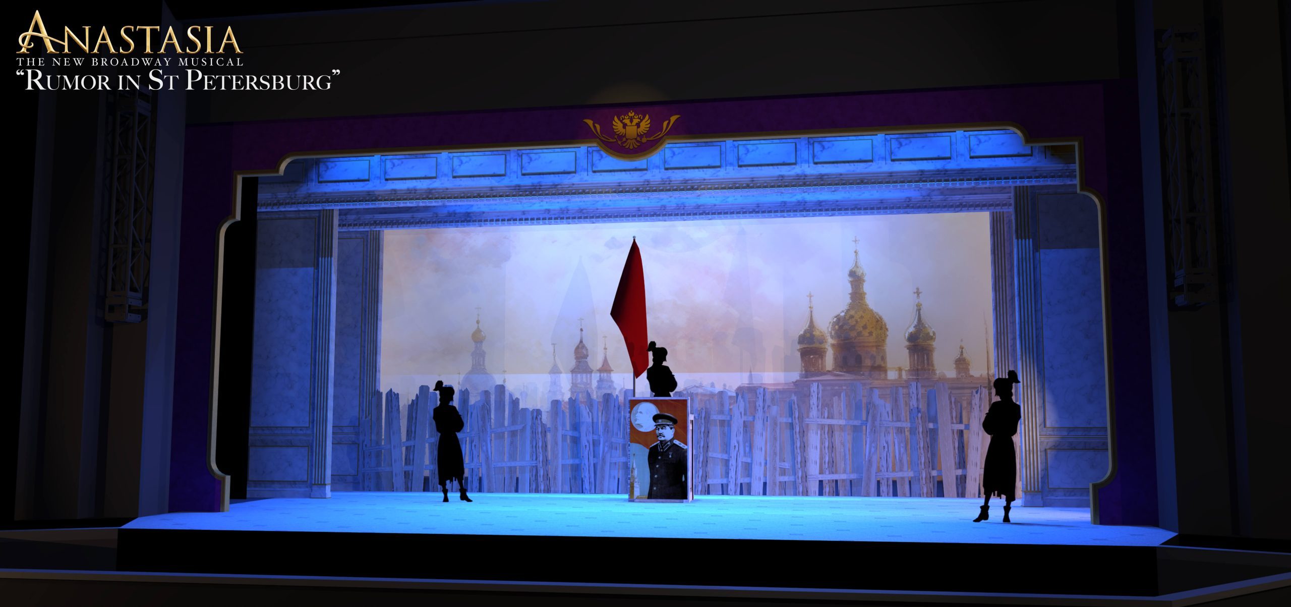 Anastasia scenery rental - rumor in St. Petersburg musical scene - Front Row Theatrical Rental