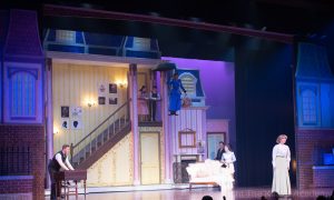 Mary Poppins scenic set rental package - Front Row Theatrical Rental - the parlor set